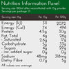 Lactose Free Cocoa Chai Latte, nutrition panel, no added sugar, 5g Carbs, 74 Calories per serve